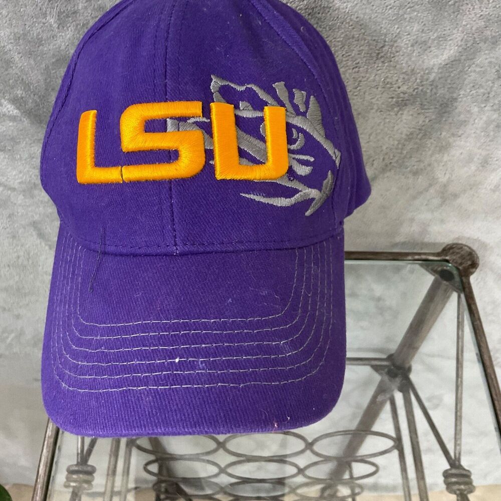 Vintage LSU Corduroy  Snapback hat cap Tiger Eye Collegiate Headwear Licensed